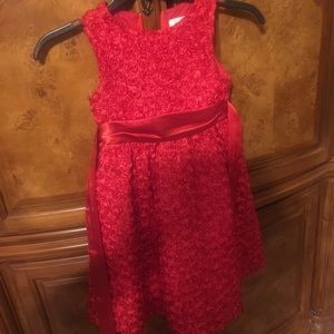 Girl's red dress